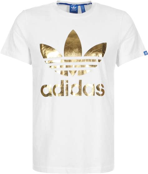 adidas leisure t-shirt met lange mouwen heren wit goud xl|adidas T.